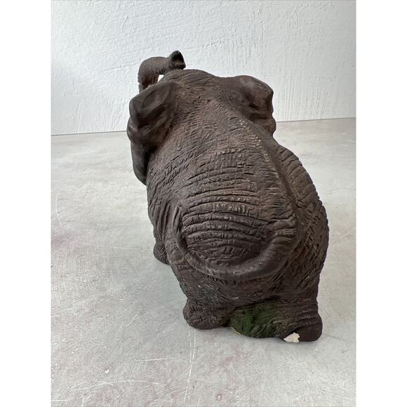 Bandanna Elephant Sculpture 1982 Chips In Paint San Diego CA VTG - Picture 3 of 14